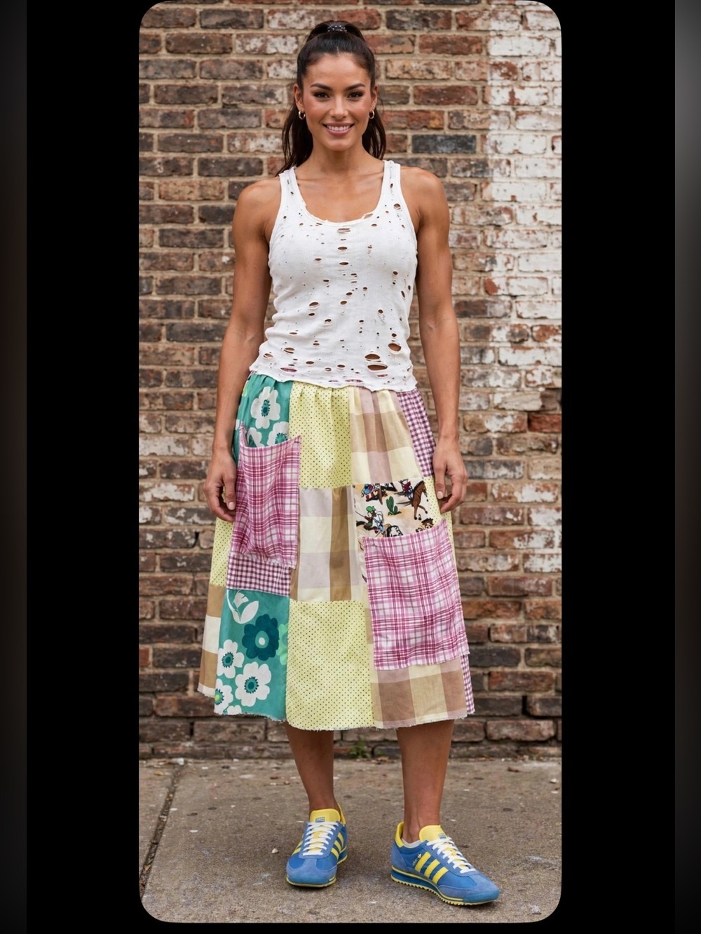 CRAM patchwork skirt